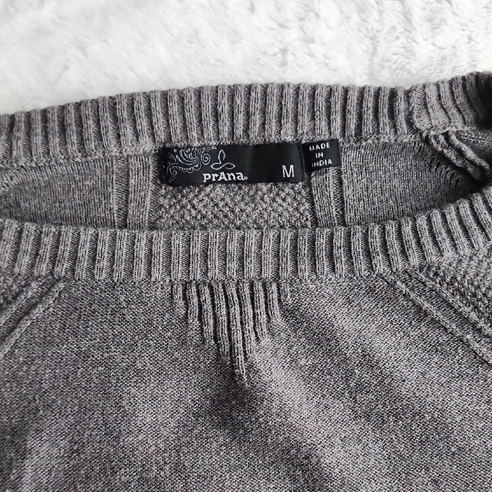Prana Women's Charcoal Crewneck Sweater - Picture 6 of 9